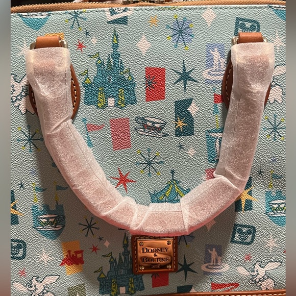 Disney Dooney and Bourke Fantasyland Zip Satchel - Picture 4 of 14